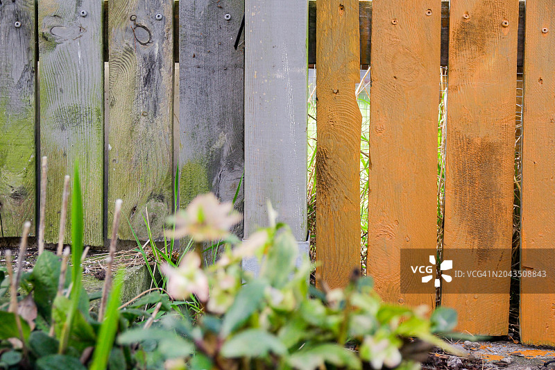 彩绘栅栏图片素材