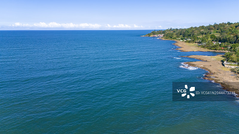 科斯塔黎加利蒙港美丽的海滩景色图片素材