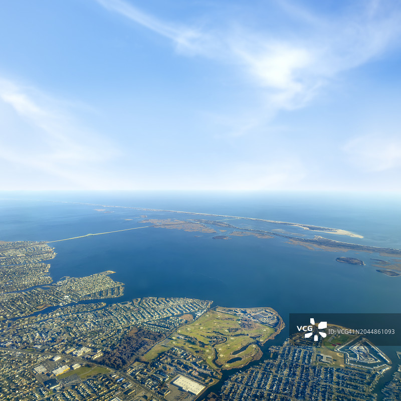 佛罗里达墨西哥湾沿岸和岛屿的航拍景色图片素材