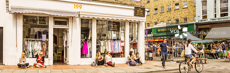 诺丁山波多贝罗市场图片素材