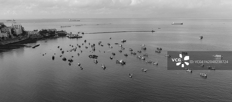 巴地头顿省头顿市前滩的航拍照片图片素材