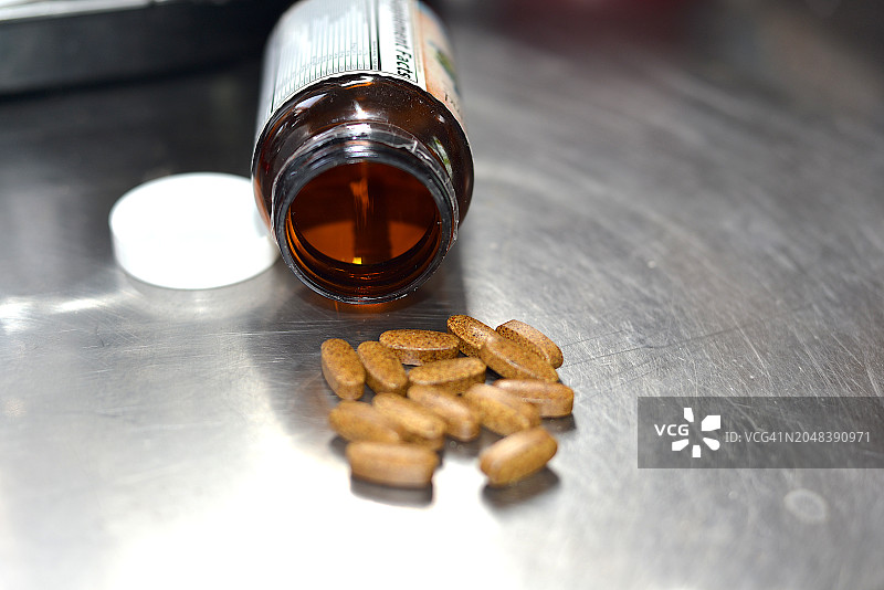 维生素药丸特写图片素材