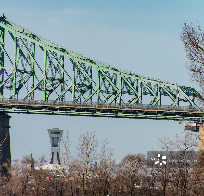 雅克·卡蒂埃大桥风光图片素材