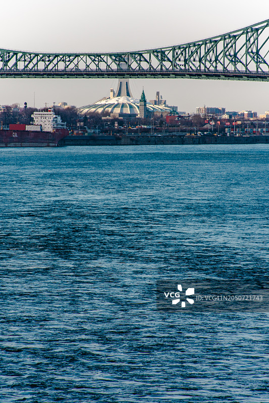 蒙特利尔的雅克·卡蒂埃桥图片素材