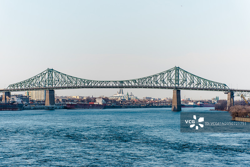 蒙特利尔的雅克·卡蒂埃桥图片素材