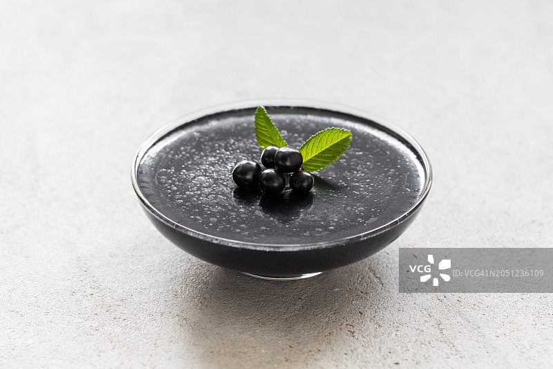 抹茶奶油冻图片素材