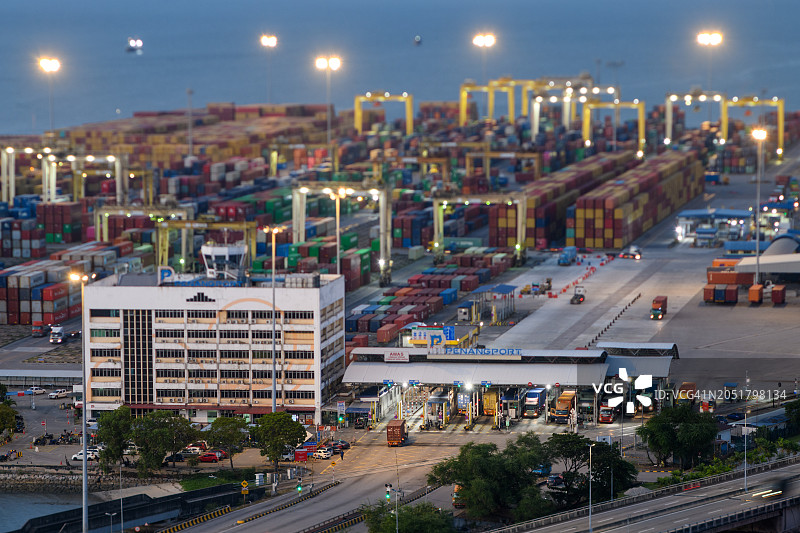 槟城海港图片素材