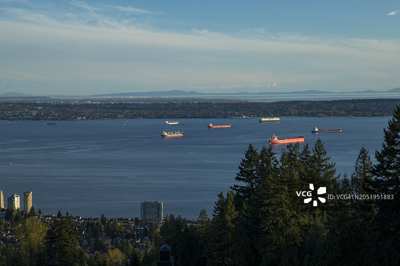 加拿大不列颠哥伦比亚省西温哥华的海岸社区图片素材