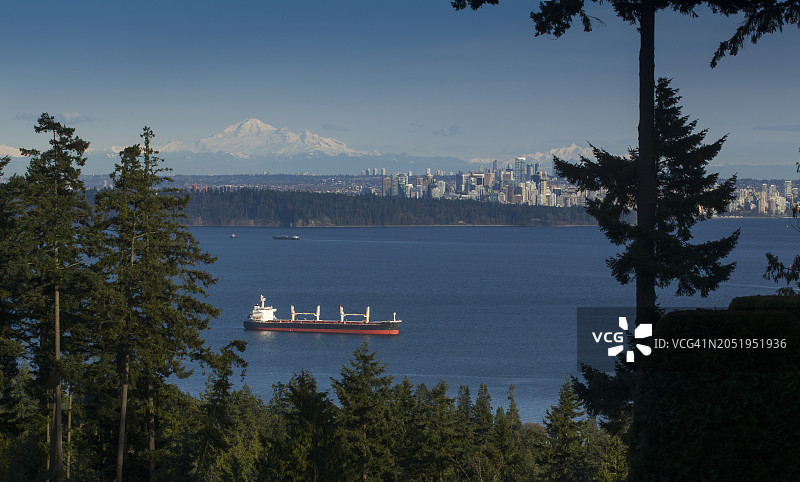 加拿大不列颠哥伦比亚省西温哥华的海岸社区图片素材