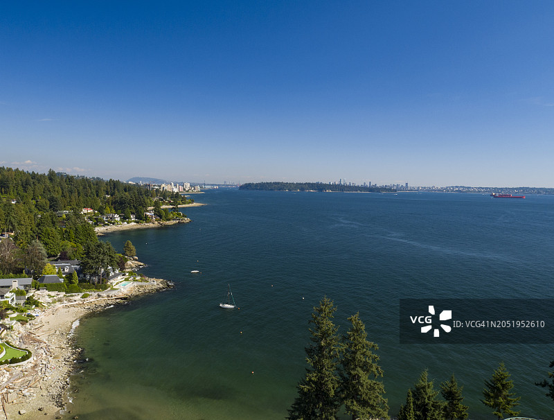 加拿大不列颠哥伦比亚省西温哥华的海岸社区图片素材