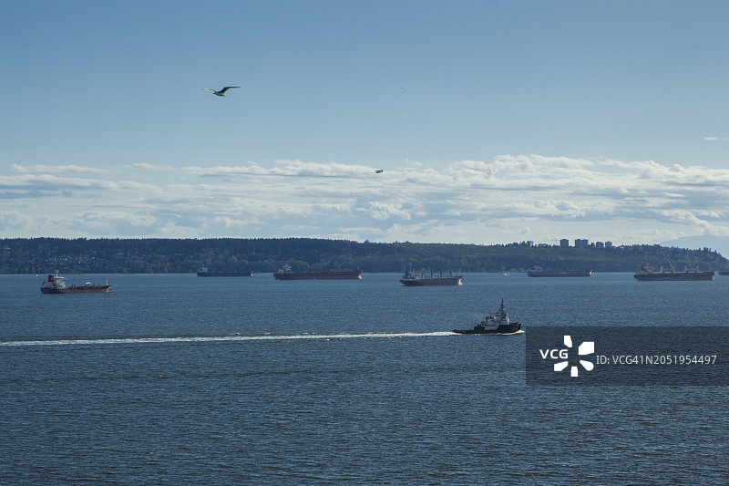 加拿大不列颠哥伦比亚省西温哥华的海岸社区图片素材