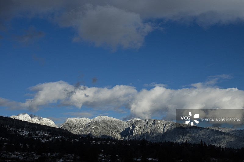 加拿大不列颠哥伦比亚省西温哥华的海岸社区图片素材