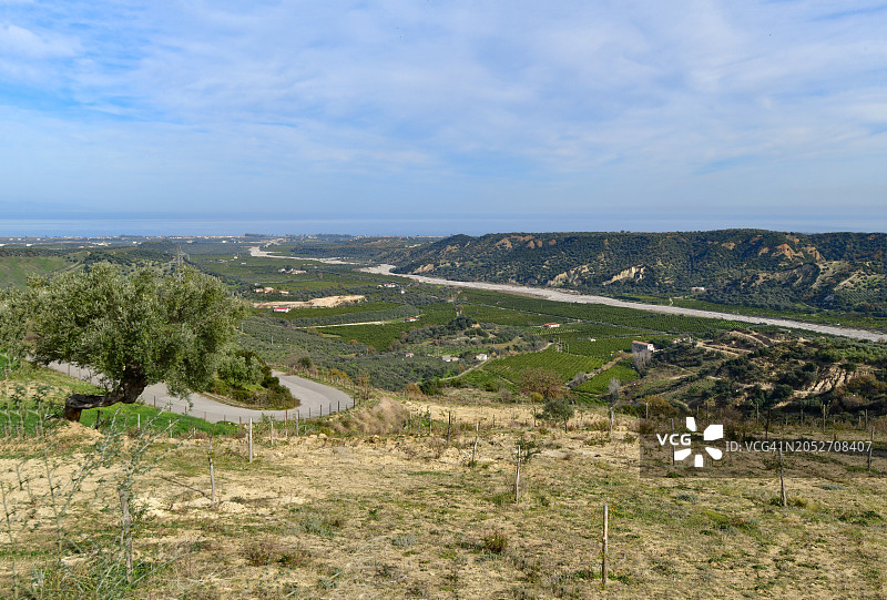 卡拉布里亚的干燥冬季景观图片素材
