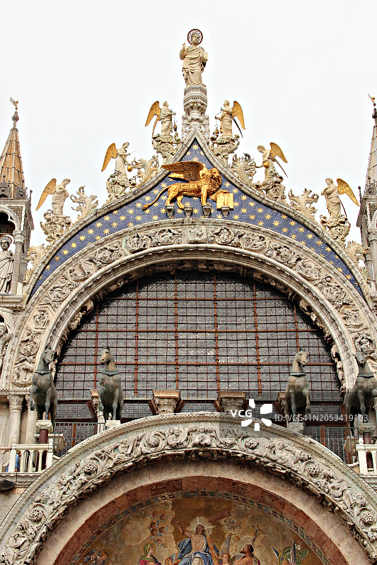 意大利威尼托威尼斯圣马可大教堂图片素材