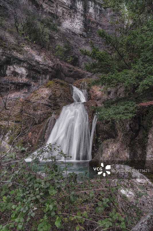 西班牙阿尔瓦塞特蒙多河源头瀑布图片素材