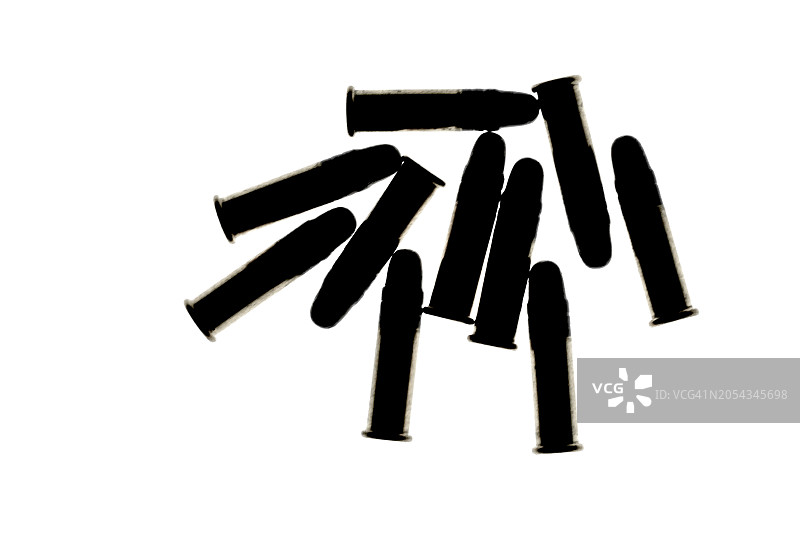 突击步枪用的大口径子弹图片素材