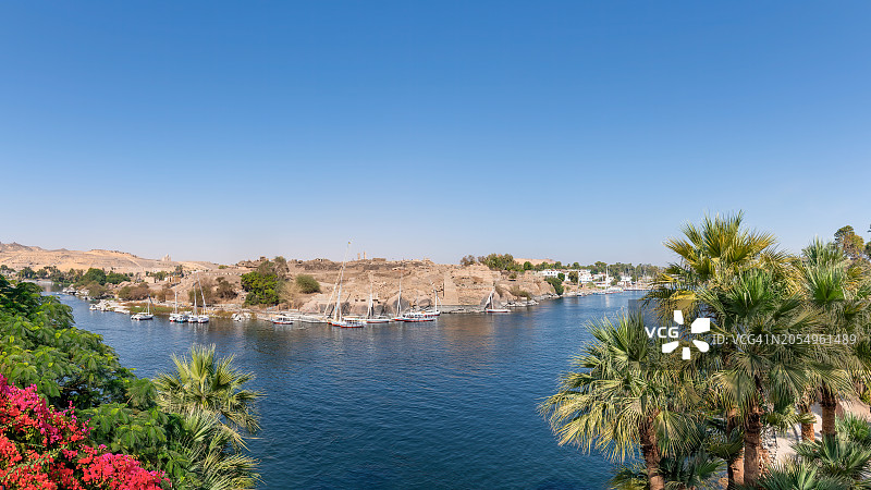 埃及阿斯旺尼罗河图片素材