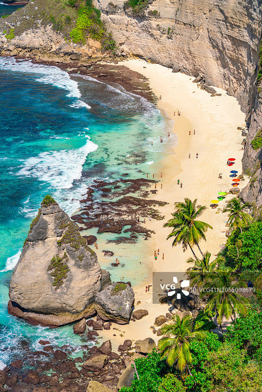 印尼努沙佩尼达岛钻石海滩图片素材