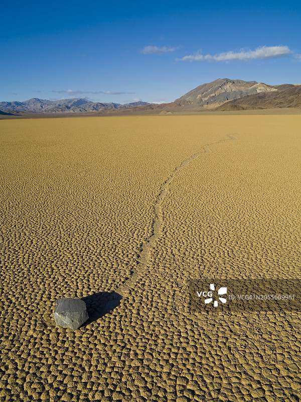 死亡谷赛道的滚石图片素材