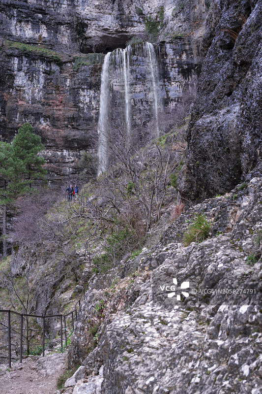 西班牙阿尔瓦塞特蒙多河源头瀑布图片素材