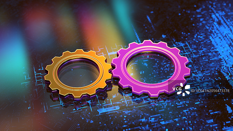 创意解读：创新与新技术数字发明概念图片素材