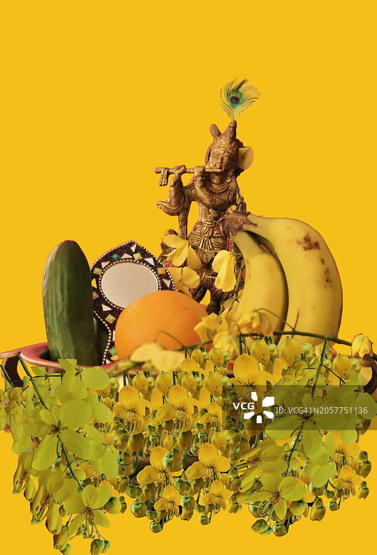 维苏节/克里希纳神/喀拉拉邦图片素材