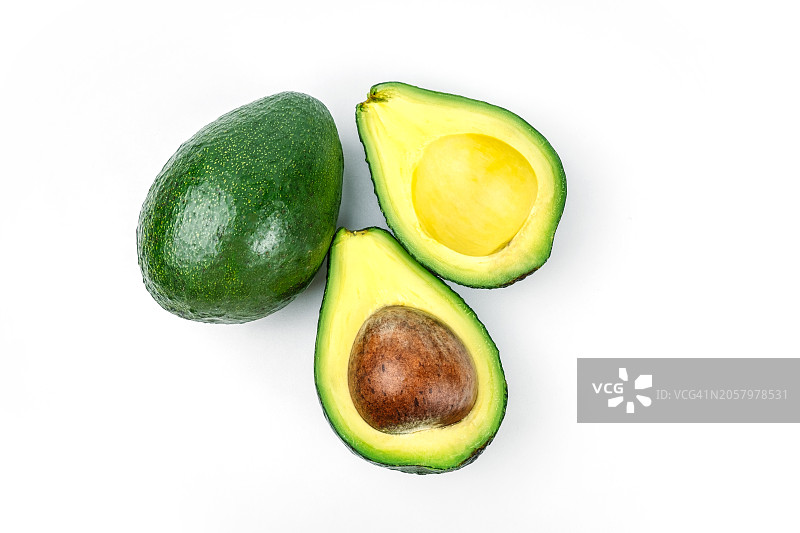 桌子上的鳄梨特写图片素材