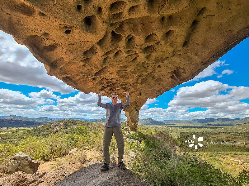 芙拉达石市级公园的地质结构图片素材