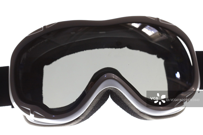 冬季滑雪和雪地摩托护目镜图片素材