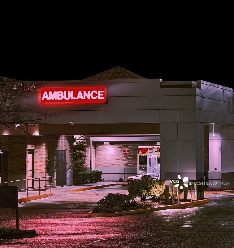 夜间急诊室图片素材