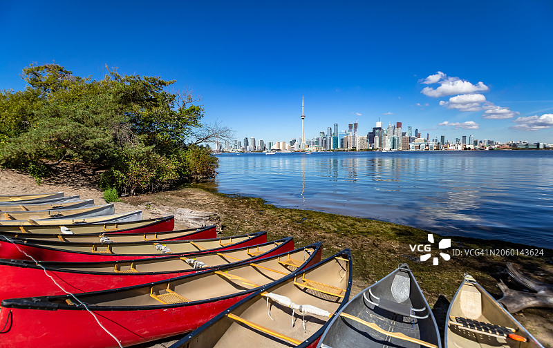 加拿大独木舟，加拿大多伦多安大略省图片素材