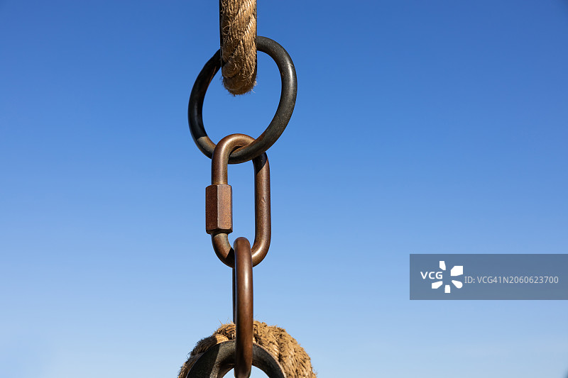 连接 - 带索环的绳索图片素材