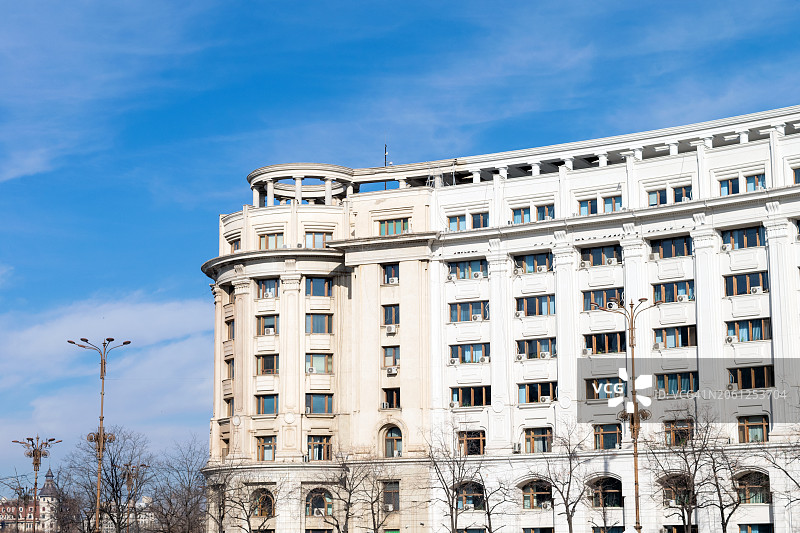 罗马尼亚布加勒斯特的市政中心建筑图片素材