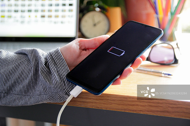 电池电量低图片素材