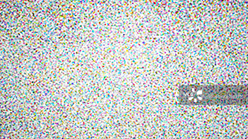 白色背景上的彩色混合点，海报的微距散焦摄影图片素材