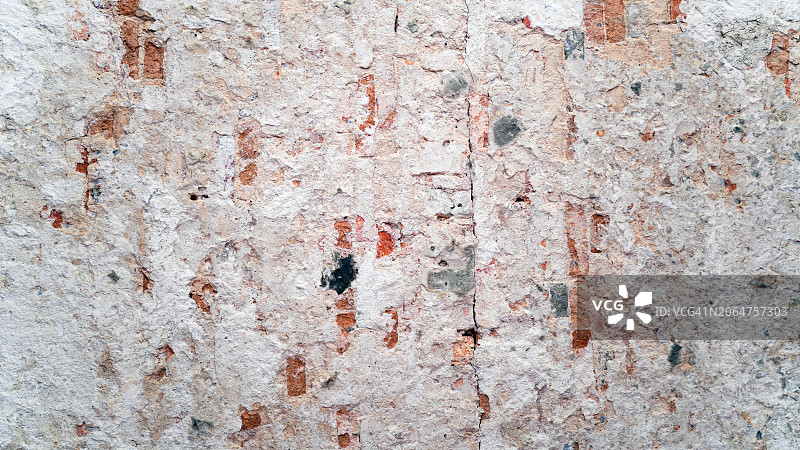 18世纪晚期建造的红色旧砖墙图片素材