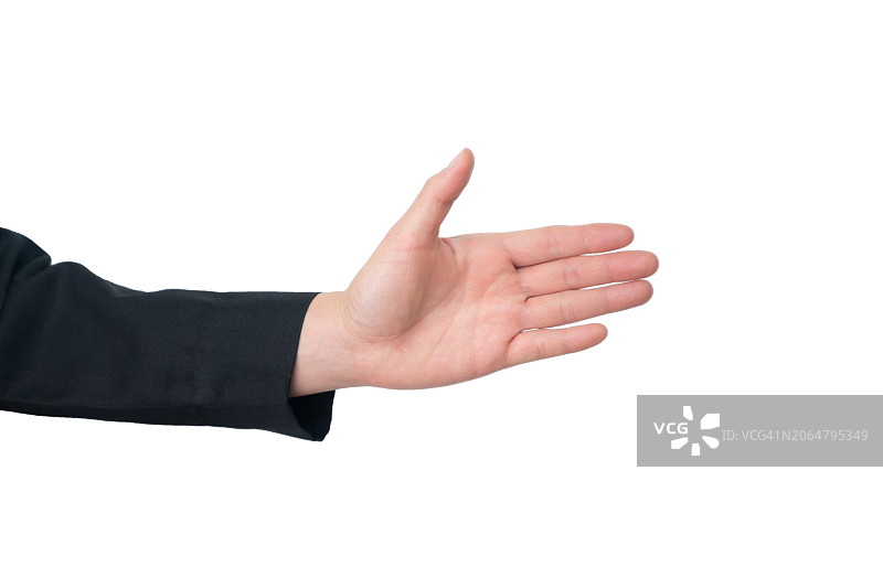 商务人士伸出握手姿势的手图片素材
