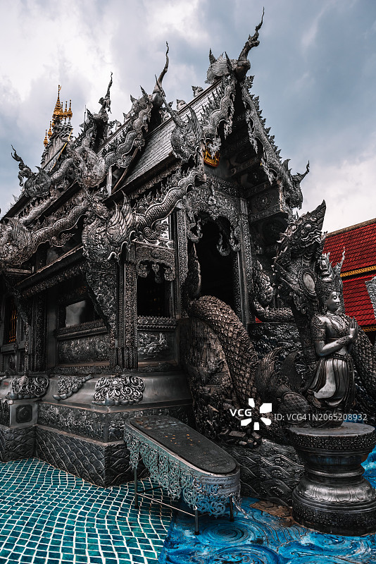 清迈雄伟的银庙：วัดศรีสุพรรณ图片素材