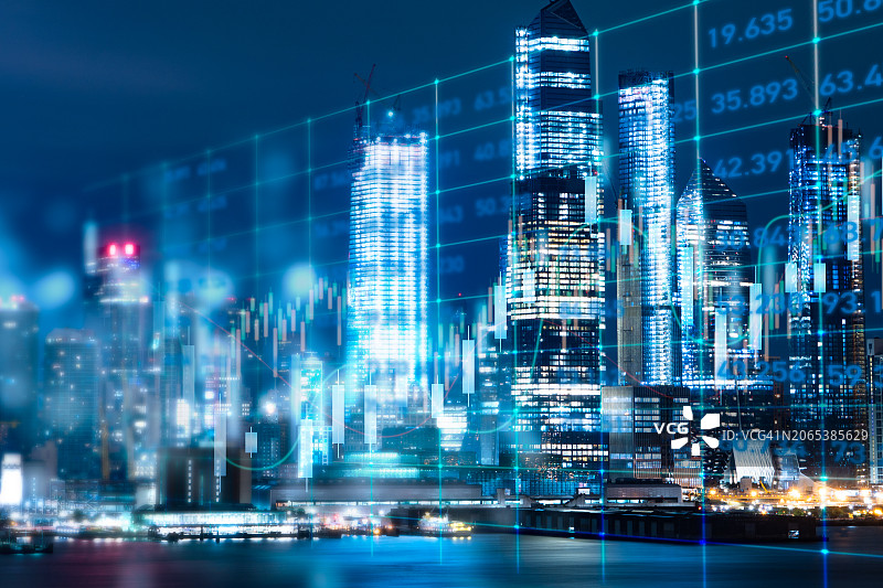 股市金融增长图表图片素材