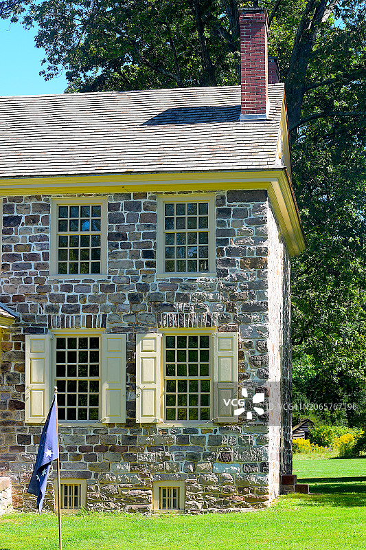 福吉谷国家历史公园的乔治·华盛顿总部图片素材