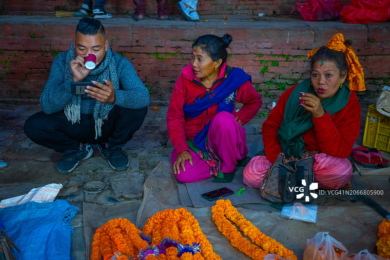 加德满都多元化的生活图片素材