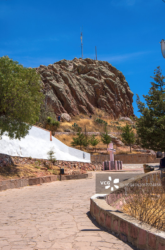 墨西哥萨卡特卡斯州布法山的山峰图片素材