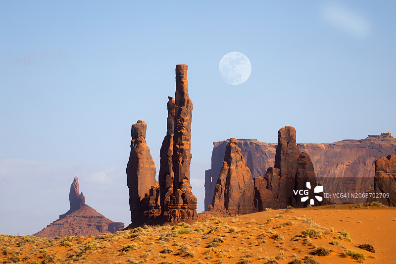 纪念碑谷的岩层图片素材