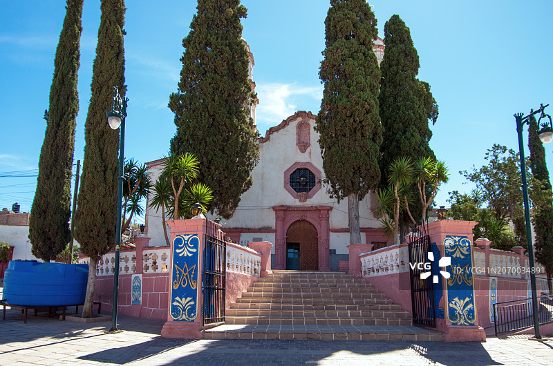 特拉斯卡拉教堂，墨西哥萨卡特卡斯图片素材