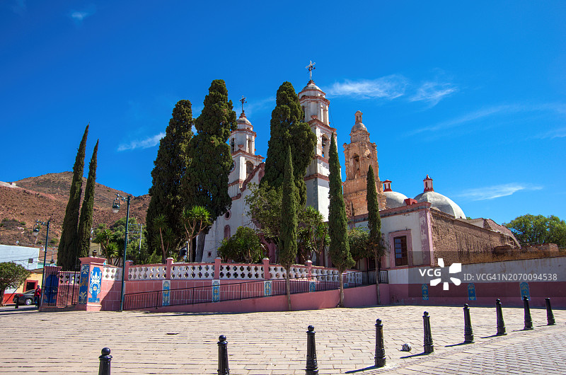 特拉斯卡拉教堂，墨西哥萨卡特卡斯图片素材