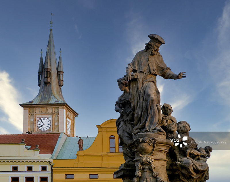 查理四世大桥雕像，布拉格图片素材