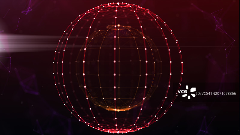 全球网络连接概念抽象数字地球图片素材