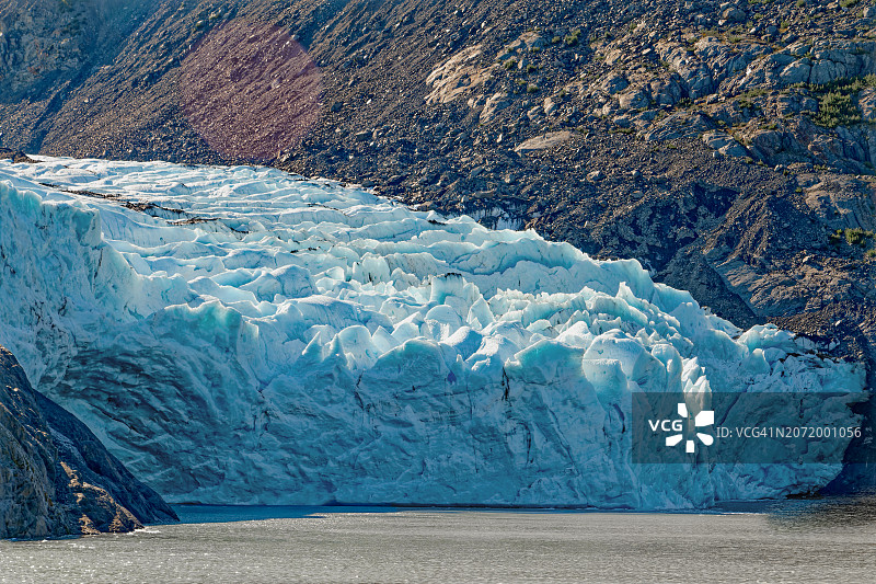 波塔基冰川特写图片素材