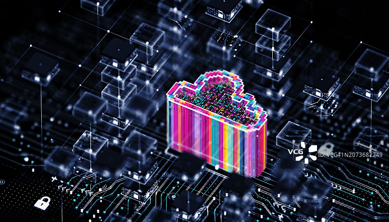 云安全技术大数据概念图片素材