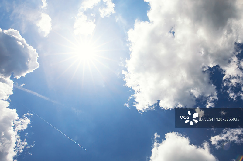 晴空万里图片素材